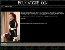 Tablet Screenshot of boundvogue.com